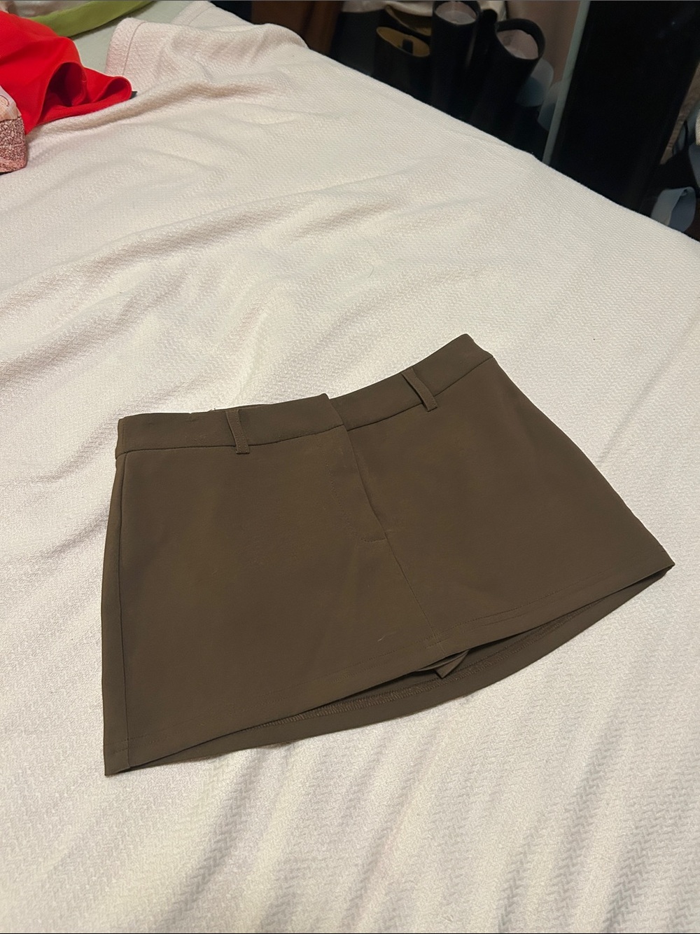 Brown  Mini Skort Shorts